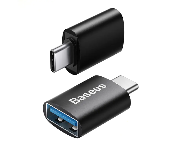 Переходник Baseus Ingenuity Series Mini OTG Adapter Type-C to USB 3.1 Black ZJJQ000001